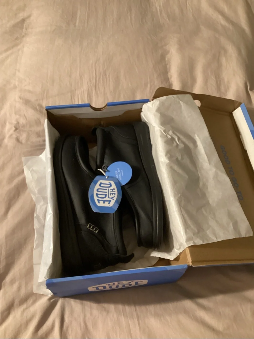 Hey Dude Wally Mid Gripper Classic Black Casual Shoes